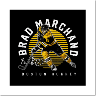 brad marchand emblem Posters and Art